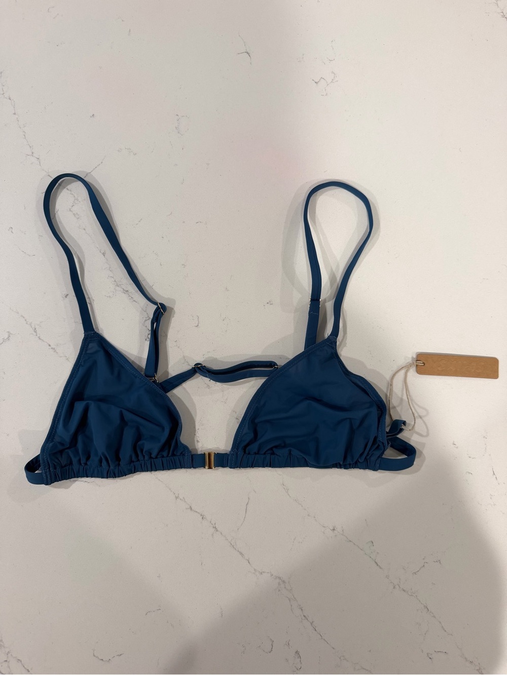 SKIMS Triangle Swimsuit Top- Ocean